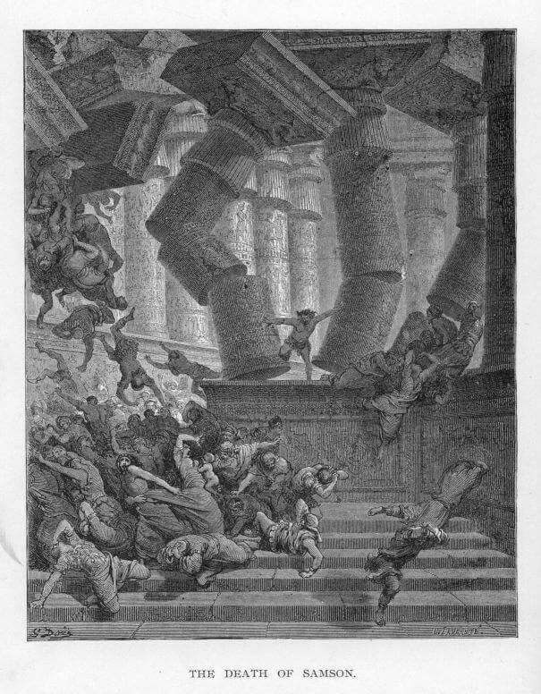 The death of Samson