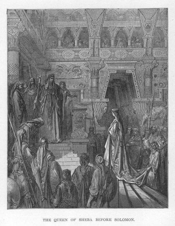 The Queen of Sheba before Solomon